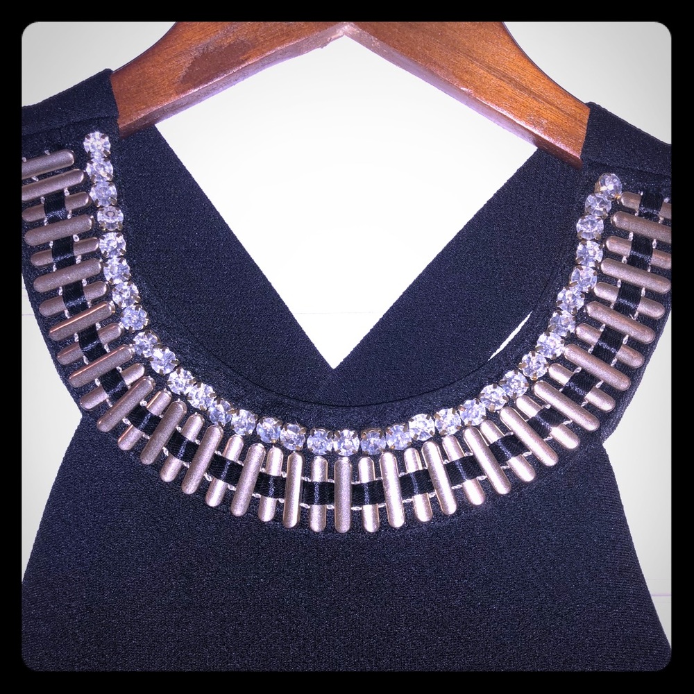 Black dress with beautiful neck detailing